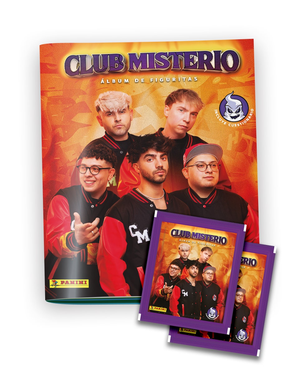 Pack 1 álbum + 20 sobres de figuritas CLUB MISTERIO