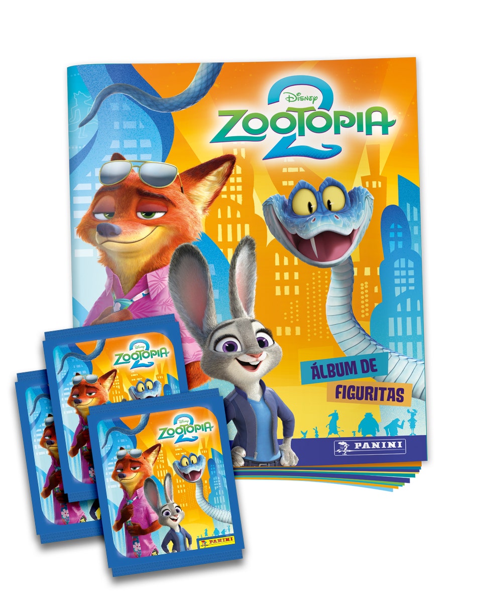 Pack 1 álbum + 40 sobres de figuritas ZOOTOPIA 2